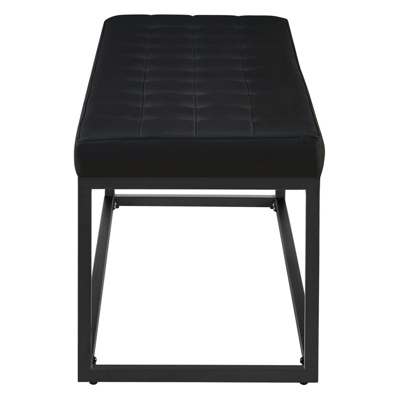 Zipcode Design™ Holtman Faux Leather Bench with Metal Legs
